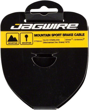 Jagwire Sport Brake Cable Slick Stainless 1.5x2750mm SRAM or Shimano Mountain Tandem-Bicycle Brake Components-Jagwire-Voltaire Cycles of Highlands Ranch Colorado