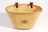 Nantucket Lightship Front Basket, Oval Shaped-Bicycle Baskets-Nantucket Bike Basket Co-Natural-Voltaire Cycles of Highlands Ranch Colorado